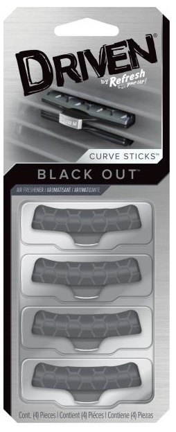 Driven Curve Sticks Black Out - Osviežovač do ventilačnej mriežky