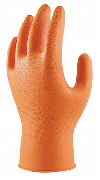 Ideal Grip+ Orange M - Nitrilové rukavice oranžové 50ks
