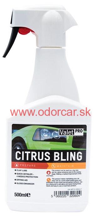 ValetPro Citrus Bling 500 ml - Quick detailer alebo clay lubrikant