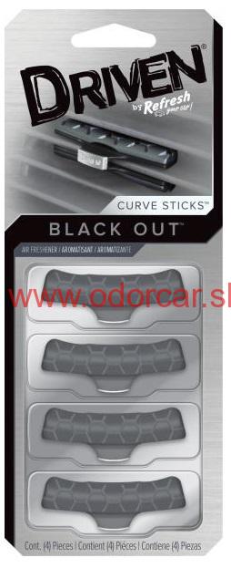 Driven Curve Sticks Black Out - Osviežovač do ventilačnej mriežky