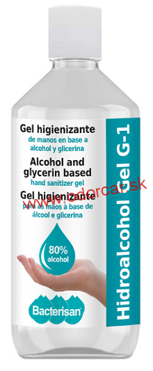 Bacterisan Hidroalcohol G1 gel - Dezinfekčný antibakteriálny gél na ruky 500ml