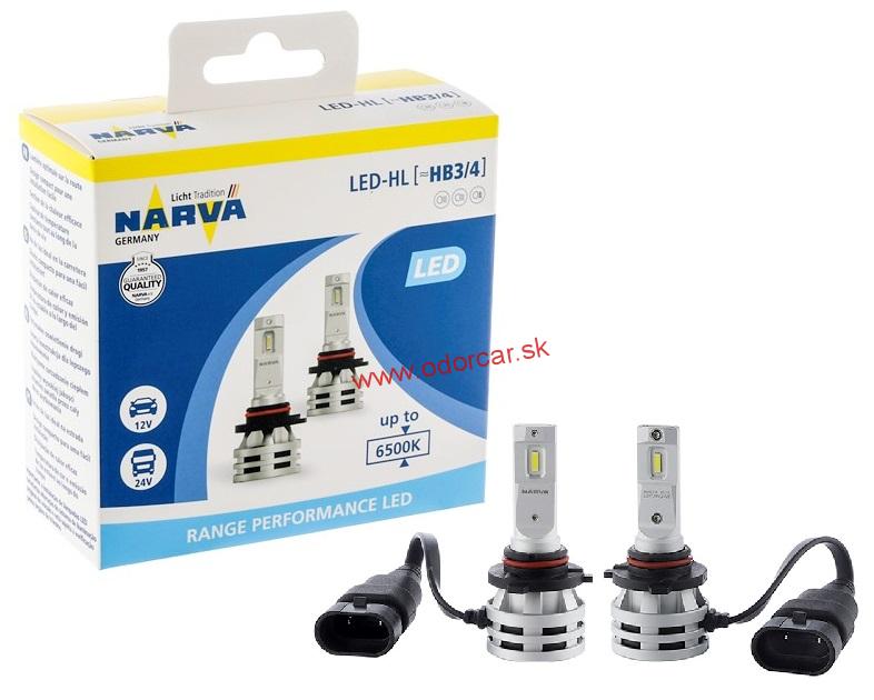 NARVA LED HB3/HB4 12/24V 24W, P20D/P22D RANGE PERFORMANCE
