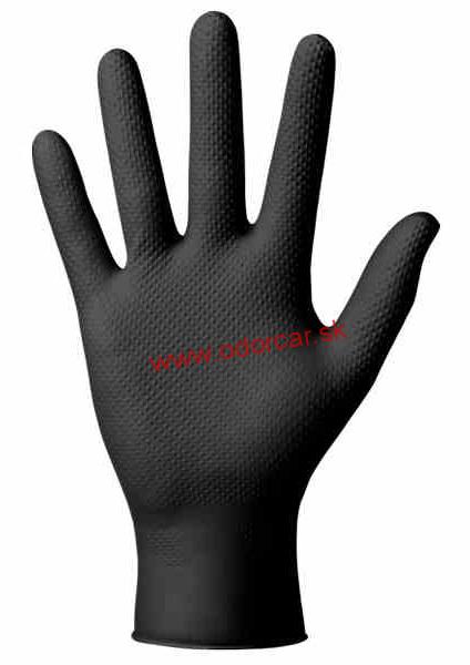 Nitrilové rukavice " Powergrip" Black 50ks veľkosť XL