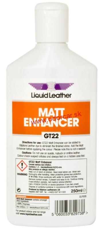 Gliptone Liquid Leather GT22 Matt Enhancer 250 ml - matná prímes 