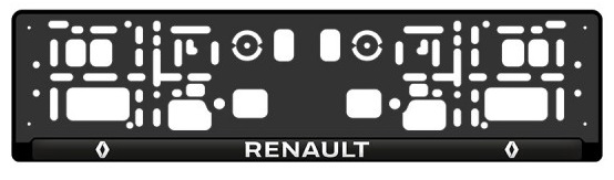 Podložka pod ŠPZ Renault živicová - sada 2ks