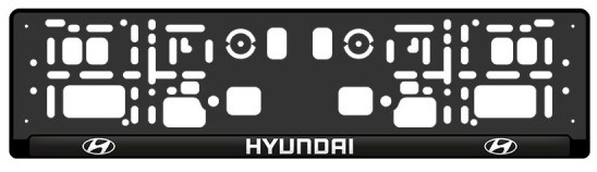 Podložka pod ŠPZ Hyundai - sada 2ks živicová