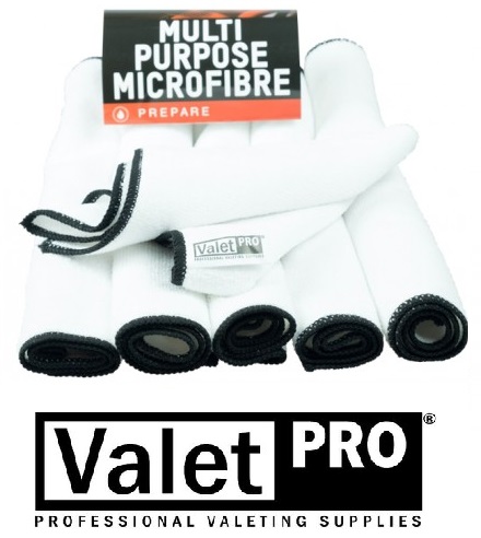 ValetPro Micro Fibre Cloth White 6pcs - Sada mikrovláknových utierok 6ks