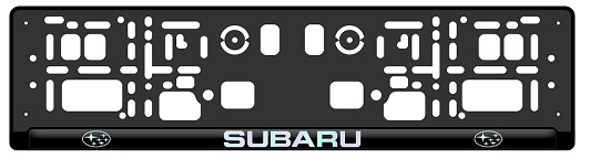 Podložka pod ŠPZ Subaru živicová - sada 2ks