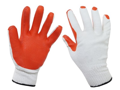 Pracovné rukavice potiahnuté dvojitou gumou veľkosť XL