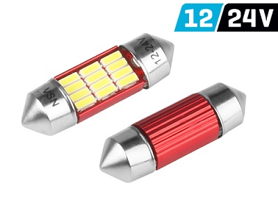 Vision Festoon SV 8.5 31MM 12/24V SMD LED Duobox