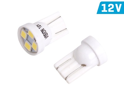 VISION W5W (T10) 12V 4X 2835 SMD LED WHITE Duobox