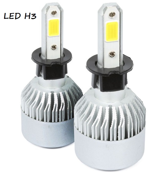 Sada Led žiaroviek  H3 S2 COB 36W 16000 lm