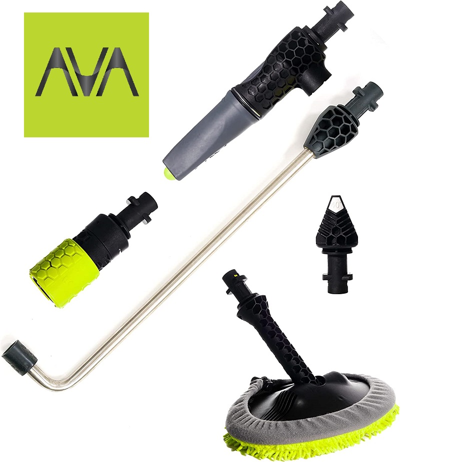 AVA Car Care Kit - Súprava adaptérov a trysiek pre kompletné umývanie automobilu
