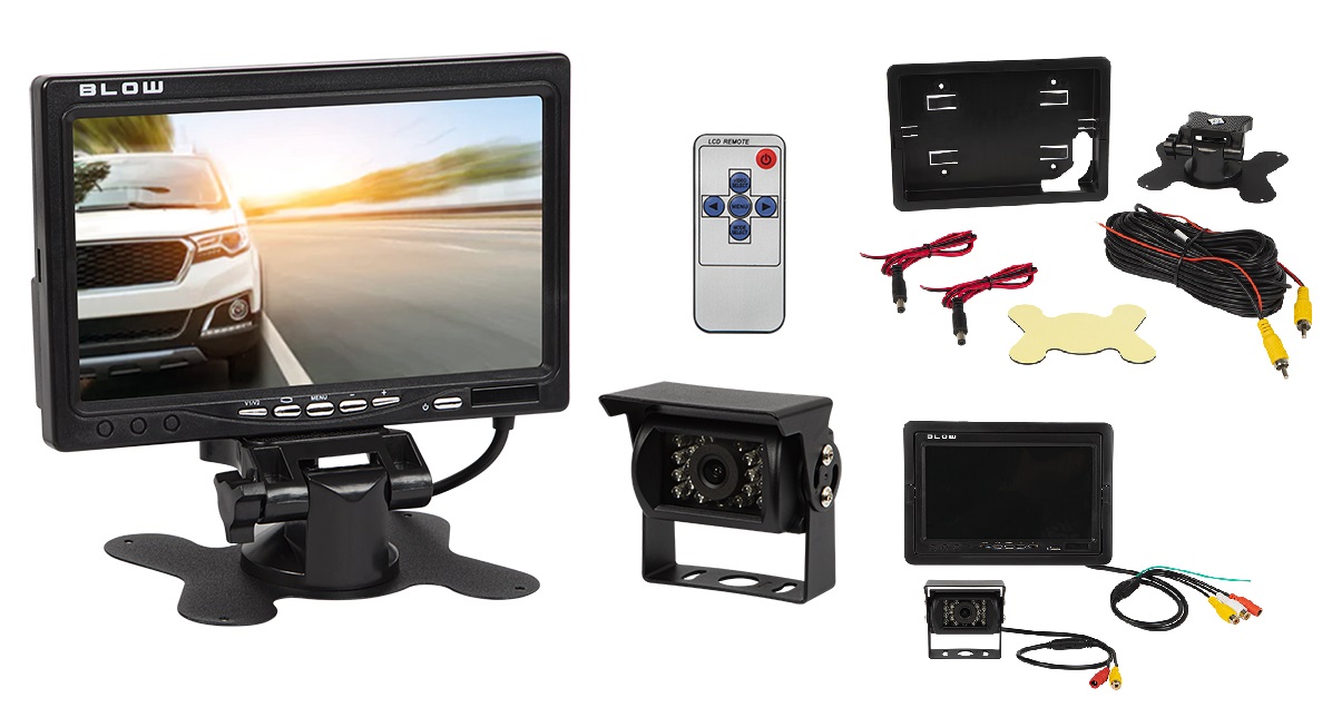 Cúvacia kamera s "7" LCD TFT monitorom set 