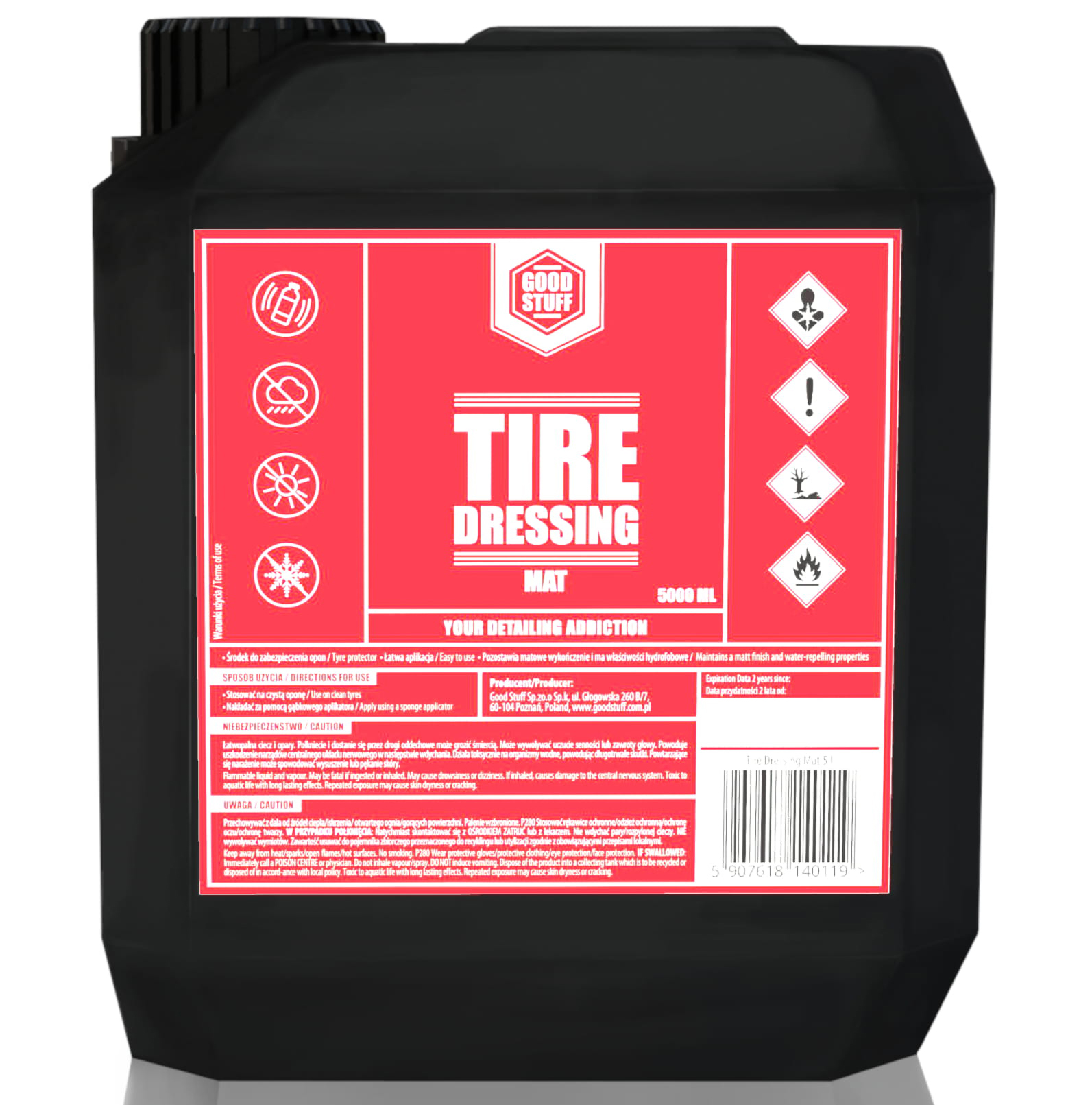 Good Stuff Tire Dressing MAT 5000 ml - Impregnácia pneumatik matná