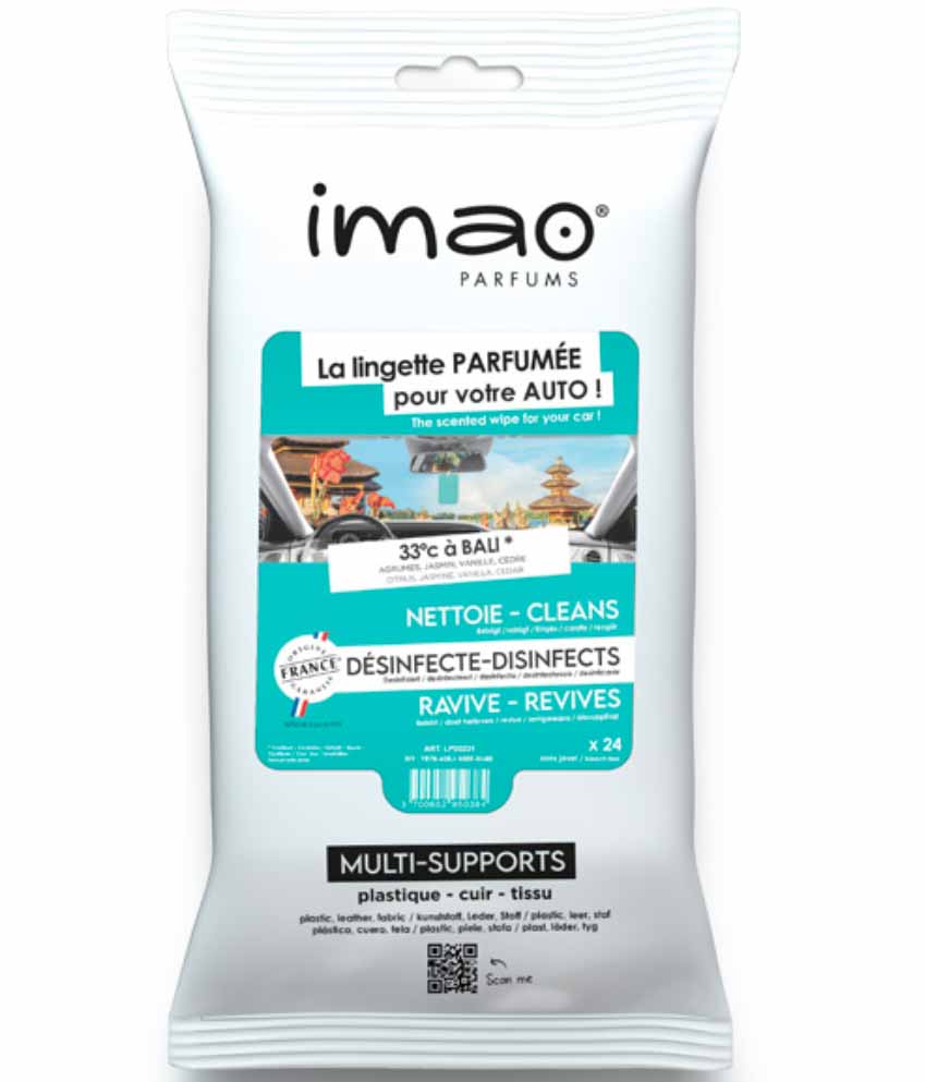 IMAO Scented Wipes 33° a Bali - Čistiace obrúsky