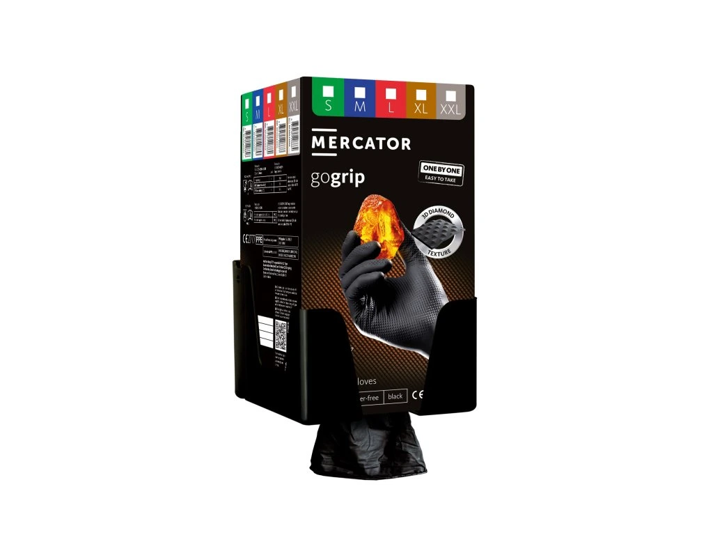 Nitrilové rukavice Gogrip one by one Black 100ks