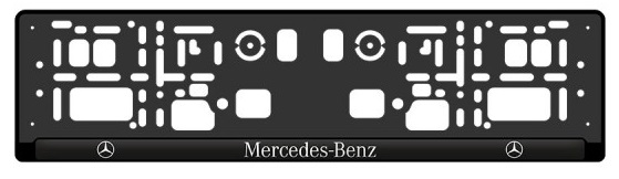 Podložka pod ŠPZ Mercedes-Benz živicová - sada 2ks