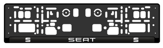 Podložka pod ŠPZ Seat živicová - sada 2ks